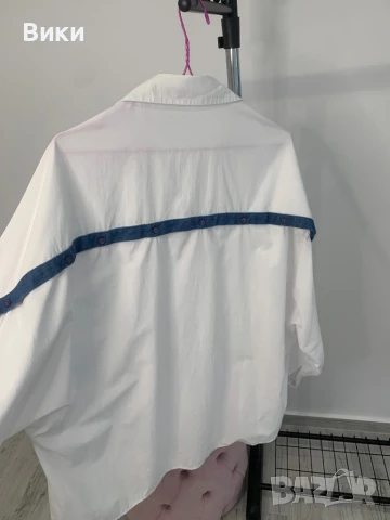 Дамска риза овърсайз наметка , снимка 4 - Ризи - 51036288