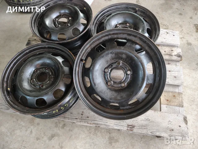 4бр.Железни джанти 16ки за DACIA Duster 5x114.3 6.5j центр.отвор 66.1, снимка 2 - Гуми и джанти - 55770506