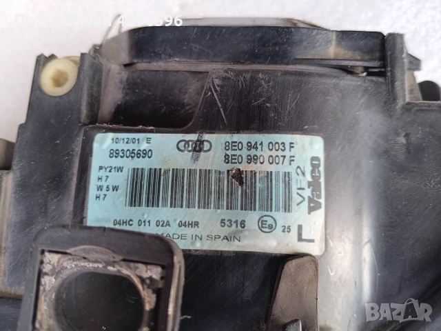 Ляв фар за Audi A4 - B6 / Ауди А4 Б6 2000-2004 г., снимка 5 - Части - 52850926
