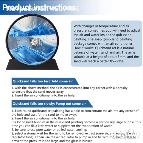 Художествената картина с движещ се пясък-Космос, снимка 4 - Декорация за дома - 50797841