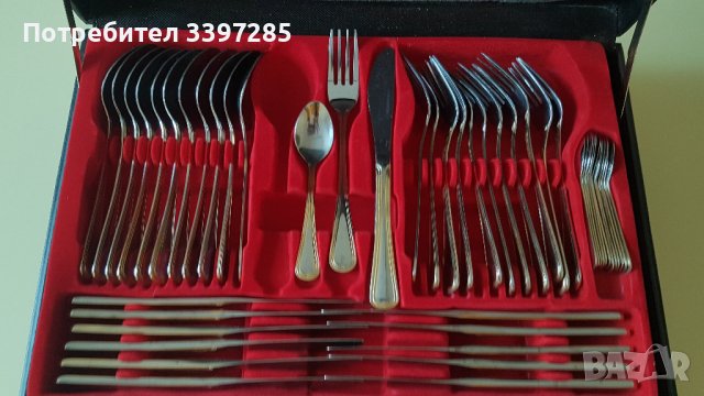 Комплект прибори ULTRA, 82 части, С куфар, Неръждаема стомана 18/10, снимка 4 - Прибори за хранене, готвене и сервиране - 44211538