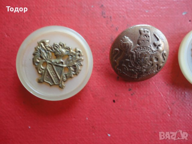 Старинни армейски копчета , снимка 2 - Колекции - 41654177