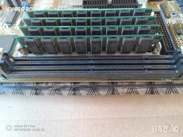 MB Asus TX97-LE + Pentium MMX 200Mhz + 64MB SIMM RAM, снимка 4 - Дънни платки - 53798125