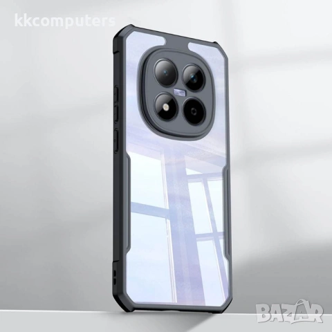 XUNDD Прозрачен Калъф за Xiaomi Redmi Note 15 Pro 5G - TPU+Акрил, Airbag, 0.8mm защита, Черен, снимка 7 - Резервни части за телефони - 53781093
