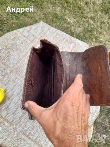 Стара дамска кожена чанта #21, снимка 6 - Антикварни и старинни предмети - 41964658