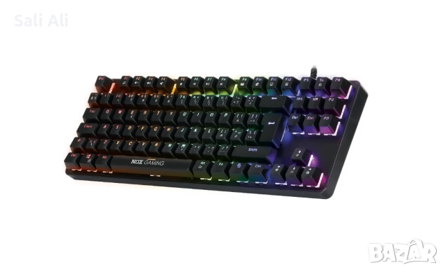 Nox Scavenger TKL механична геймърска клавиатура RGB Blue Switch, снимка 2 - Клавиатури и мишки - 51802418