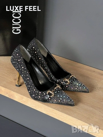 GUCCI 💎Дамски Обувки , снимка 2 - Дамски обувки на ток - 53670663
