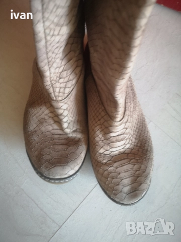 дамски дизайнерски ботуши от естествена змийска кожа 39 , снимка 5 - Дамски ботуши - 51895773