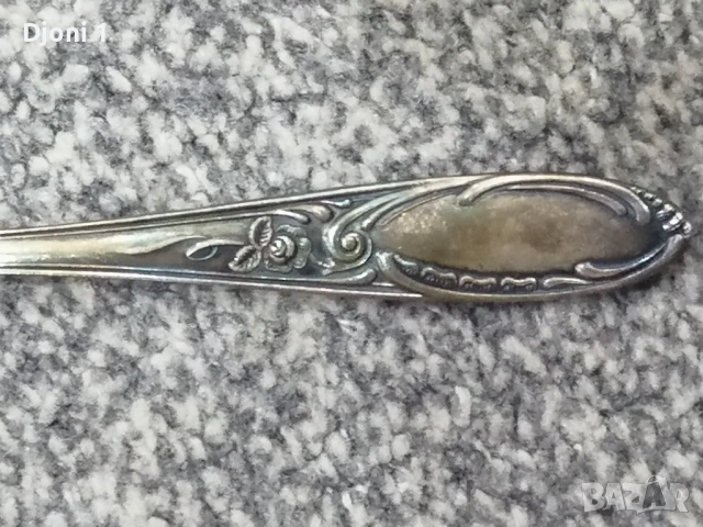 Немска сребърна лъжичка , снимка 7 - Антикварни и старинни предмети - 53494374