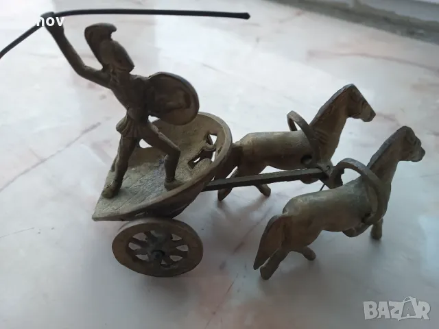 Бронзова колесница, снимка 5 - Колекции - 48116752