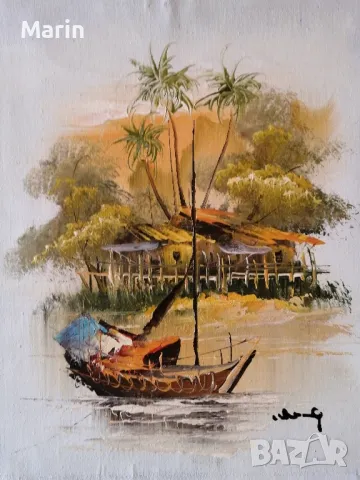 Оригина картина на DAVID ROBERTS , снимка 3 - Други ценни предмети - 49270519