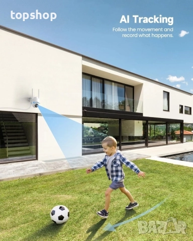 Нова, без нужда от интернет PEEIPM 4G LTE Външна камера за видеонаблюдение със SIM карта..., снимка 10 - IP камери - 51572467