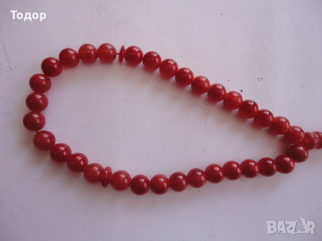 Стара червена броеница , снимка 4 - Колекции - 40165084