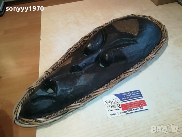 ДЪРВЕНА МАСКА ОТ ГЕРМАНИЯ 52Х22СМ 1702241734, снимка 7 - Антикварни и старинни предмети - 44340284