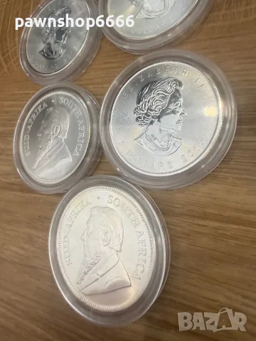 Лот инвестиционни сребърни монети по 1oz 9999 , снимка 7 - Нумизматика и бонистика - 55835045