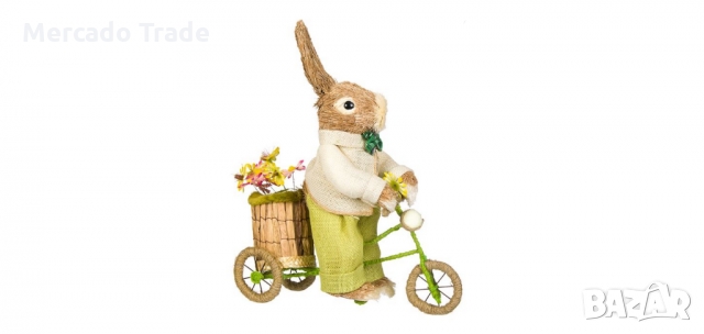 Великденска декоративна фигура, Заек с велосипед