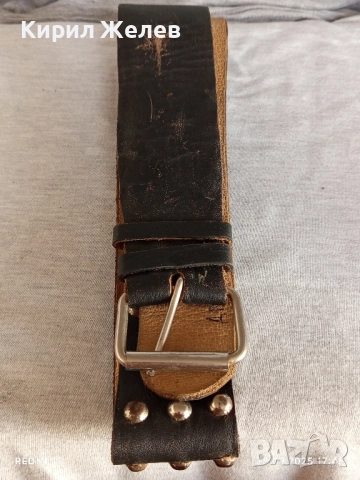 Модерен кожен колан с капси много красив стилен дизайн 28019