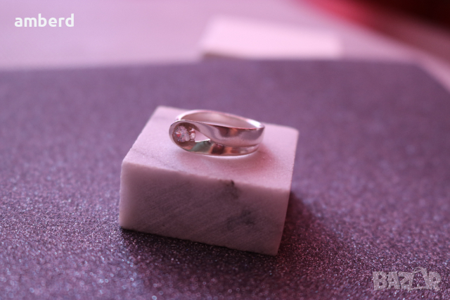 Сребърен пръстен - модел PLR040, снимка 2 - Пръстени - 36203034