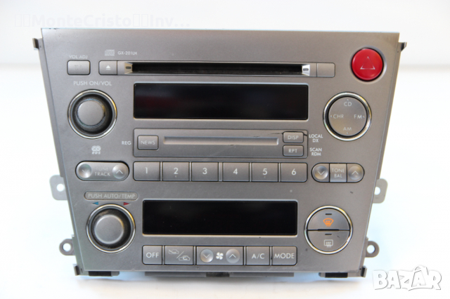 CD RADIO панел климатроник Subaru Legacy BP (2003-2009г) Y37-1102-73 / Y37110273 / 86201AG430