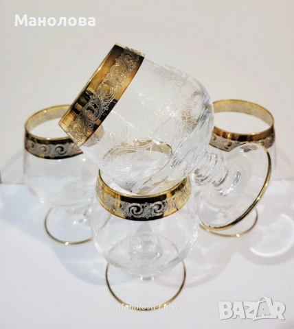 Комплект кристални чаши Murano Medici за допълнение на сервиз., снимка 7 - Други ценни предмети - 53671744