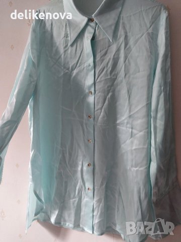 KAREN MILLEN. Size L 100% Коприна , снимка 2 - Ризи - 42363871