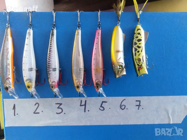 Воблери за риболов, различни видове