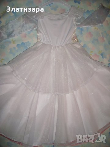 Глинда Вълшебникът от ОЗ deluxe рокля Disney store 5-6г, снимка 7 - Детски рокли и поли - 26459996