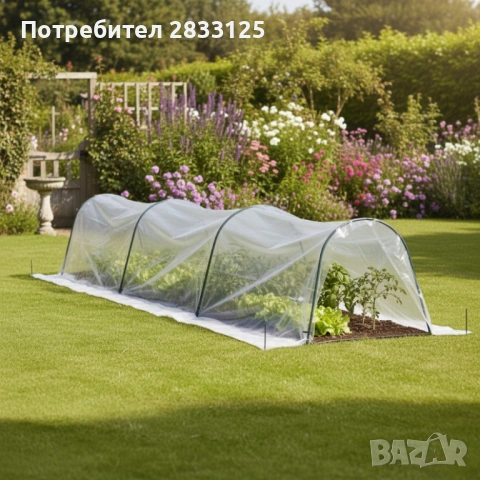 Мини оранжерия - сгъваема, практична и идеална за всеки градинар - 1,8 х 6м