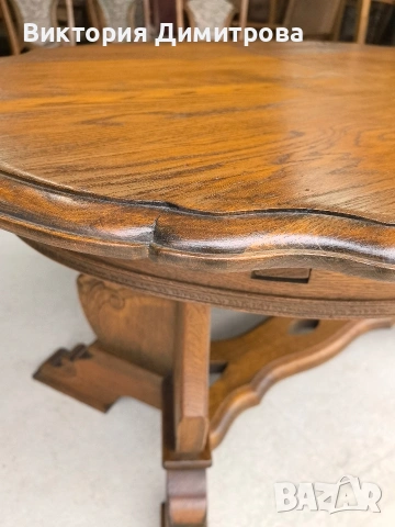 Комплект трапезария: маса и 6 стола, снимка 5 - Маси - 53585727