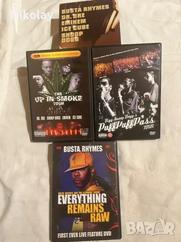 3 DVD BOX SET Рап, хип хоп BUSTA RHYMES, DR. DRE, EMINEM, ICE CUBE, SNOOP DOGG vintage 2006 класика 
