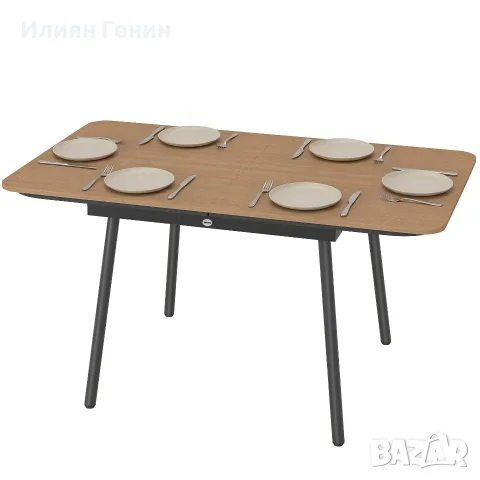 Градинска маса Outsunny 140 x 80 см , снимка 11 - Градински мебели, декорация  - 56302833