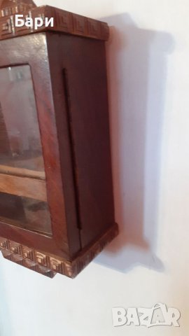 Стара дървена кутия за часовник, снимка 6 - Други ценни предмети - 41634316