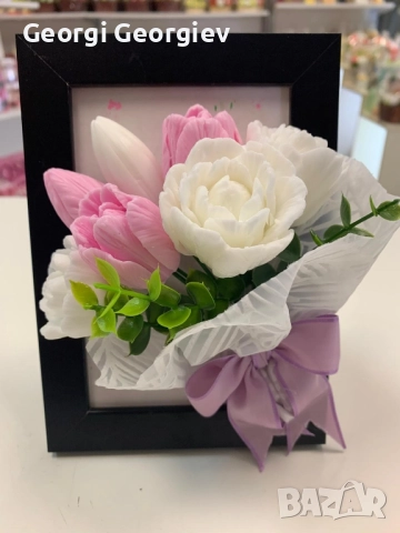 цветя изработени с глицеринов ароматен сапун , снимка 5 - Други - 51962008