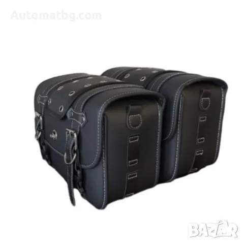 Мото дисаги Automat, Еко кожа, 30x23x13см, Черен , снимка 5 - Аксесоари и консумативи - 48909743