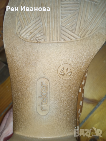 Продавам дамски обувки Rieker , снимка 2 - Дамски обувки на ток - 44766613