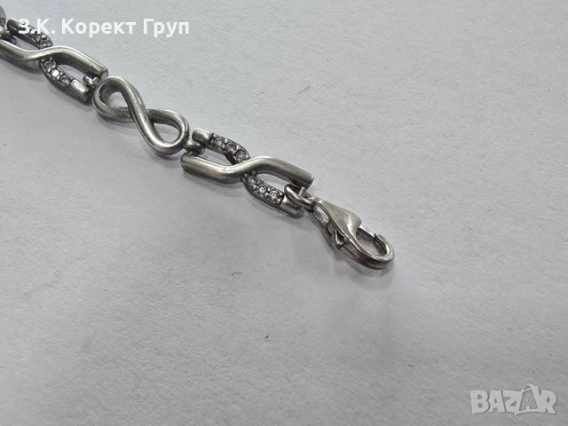 Сребърна гривна 925, снимка 4 - Гривни - 51080705