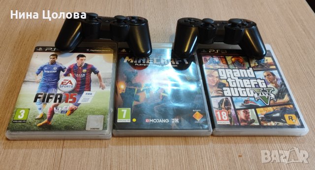 PS3 Playstation3  Пс3 Плейстейшън3 slim pro +2 контролера и 3 игри, снимка 2 - PlayStation конзоли - 44458042