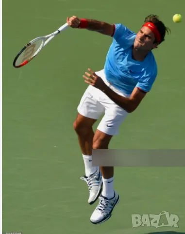 тениска Nike Roger Federer RF 2012 US Open Crew Tennis Shirt ON Vapor Uniqlo Rafa Nadal  размер Л , снимка 5 - Тениски - 49716580