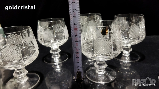 кристални чаши , снимка 4 - Антикварни и старинни предмети - 29364094