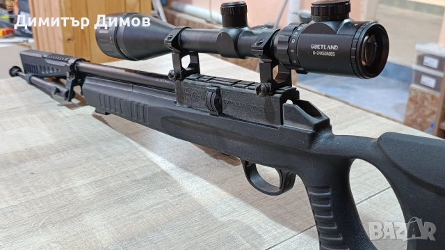 Въздушна карабина Milbro Speedmaster Tactical (12J) – Болтов затвор + Оптика + Калъф + Адаптер, снимка 7 - Въздушно оръжие - 53657797