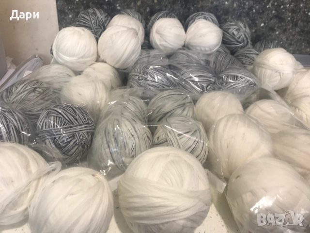 Продавам прежда-памук.Количество-4кг, снимка 2 - Декорация за дома - 51642873