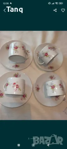 Чаши за кафе с чинийки, снимка 3 - Чаши - 48991055