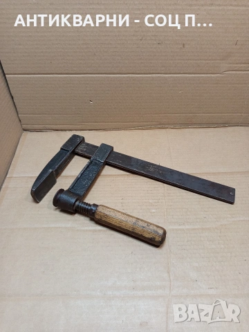 Стара Немска Масивна Дърводелска Стяга. НОМЕР 1652., снимка 2 - Антикварни и старинни предмети - 53750037