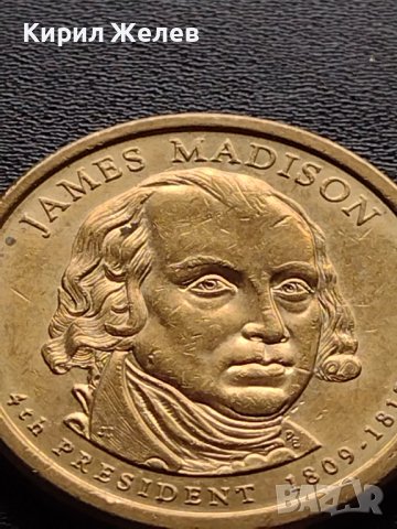 Възпоменателна монета 1 долар JAMES MADISON 9 президент на САЩ (1809-1817) за КОЛЕКЦИЯ 38064, снимка 8 - Нумизматика и бонистика - 40765168