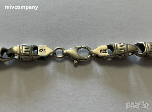 Сребърен синджир 72.06гр.53см., снимка 2 - Колиета, медальони, синджири - 53783568
