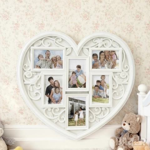 Рамка за снимки сърце - любимите снимки на едно място , снимка 5 - Декорация за дома - 52714329
