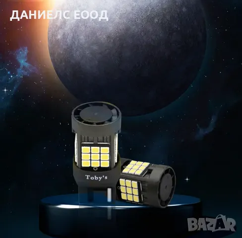 Комплект LED габаритни крушки за кола T20 W21/5W Canbus, 12V., снимка 4 - Аксесоари и консумативи - 47314382