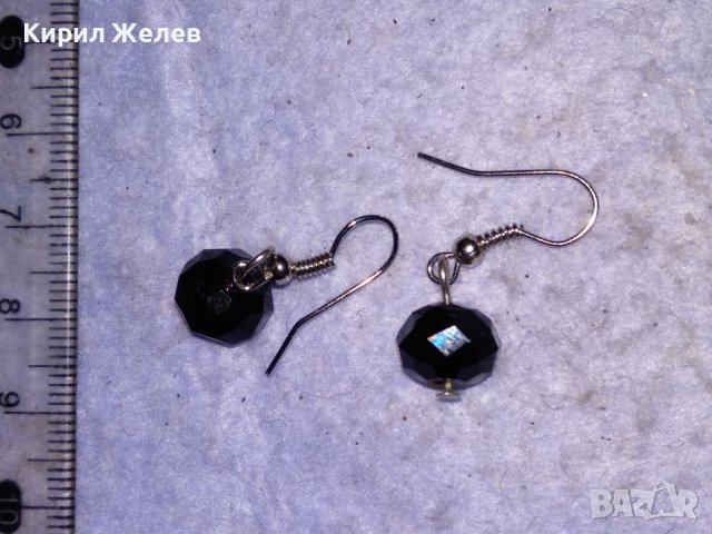 СТИЛНИ СРЕБРИСТИ ВИНТИДЖ ВЕЧЕРНИ АРТ ОБЕЦИ БЛАГОРОДНА СТОМАНА и ФАСЕТИРАН ЧЕРЕН КРИСТАЛ 28501, снимка 5 - Обеци - 41483920