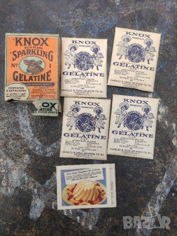 винтидж кулинария :knox u.s.p plain sparkling