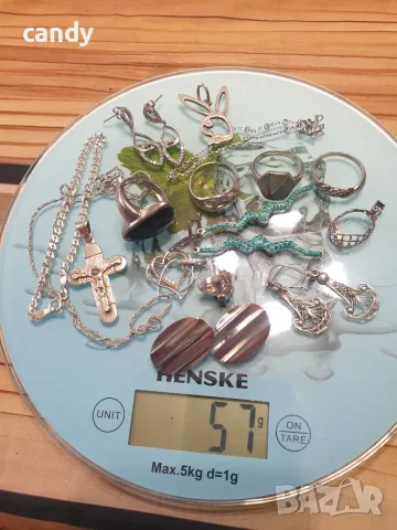 Сребърни бижута , снимка 2 - Колиета, медальони, синджири - 56225092